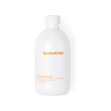 SpoiledChild Collagen Peptides + Vitamin C + Hyaluronic Acid Liquid Collagen Mango Flavor 450 ml (15.2 Fl oz)